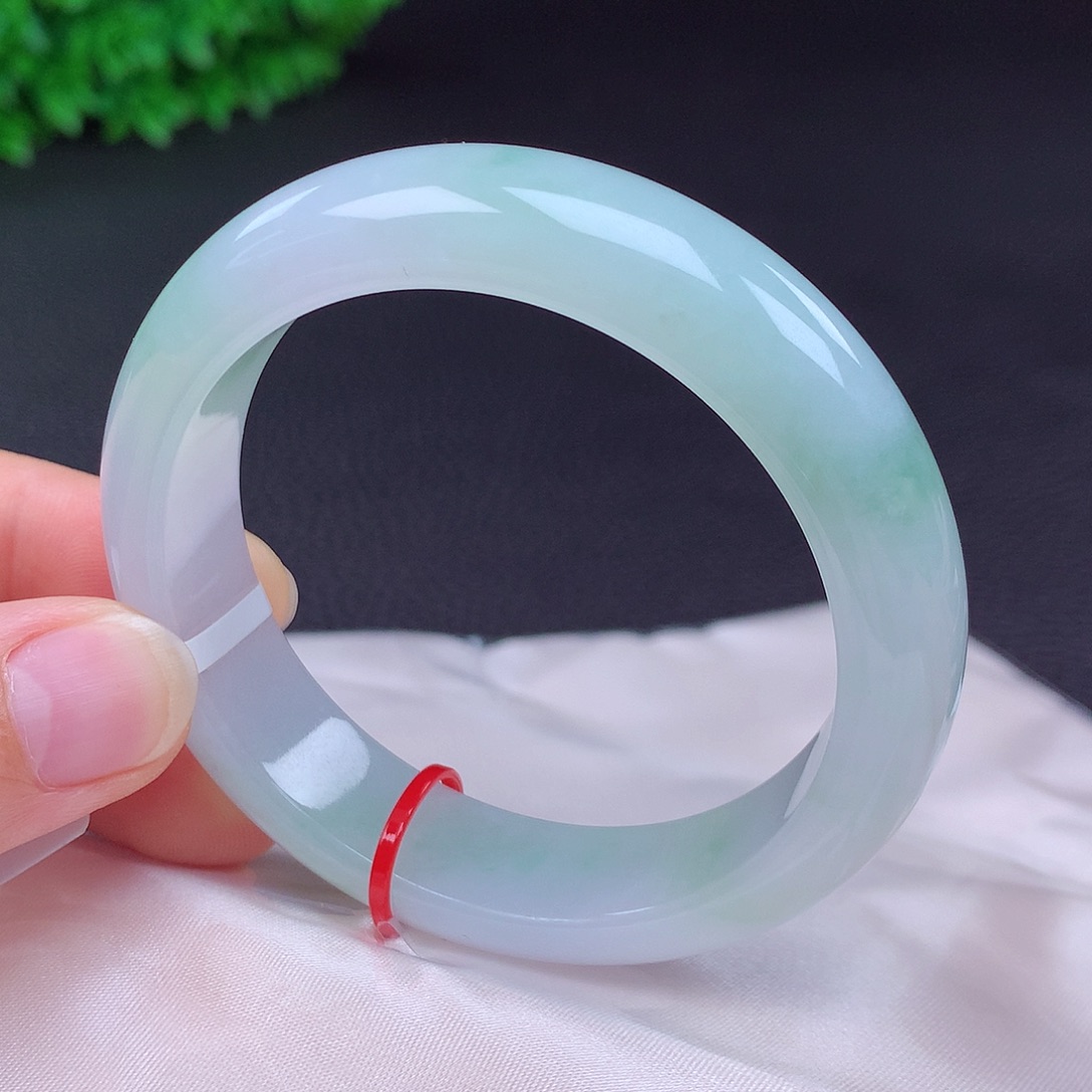 翡翠未镶嵌手镯54圈430043