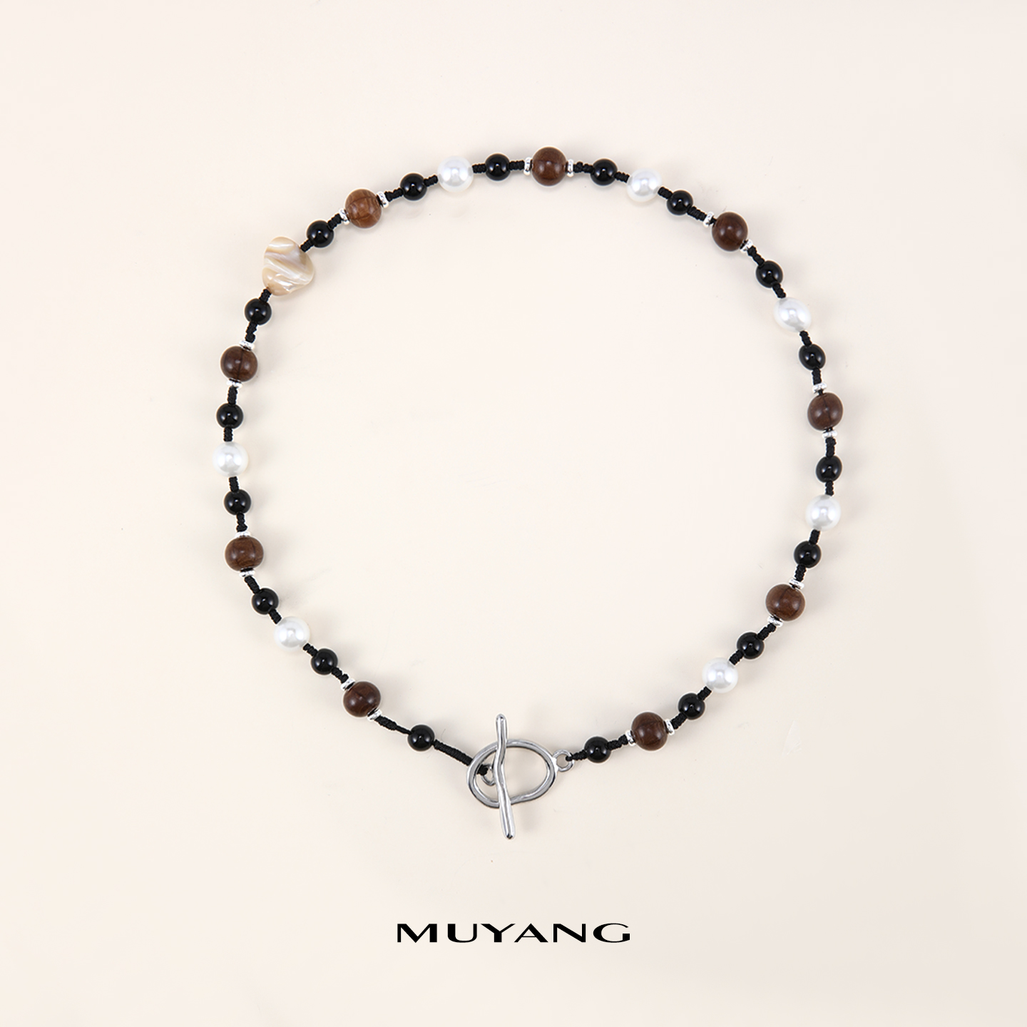 muyang/慕阳 铜合金玻璃手链 气质时尚百搭个性沐珠项链