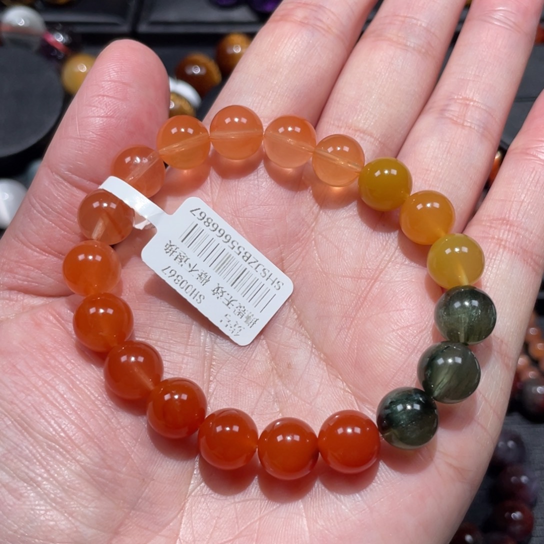 手链水晶未镶嵌福禄寿9.5mm