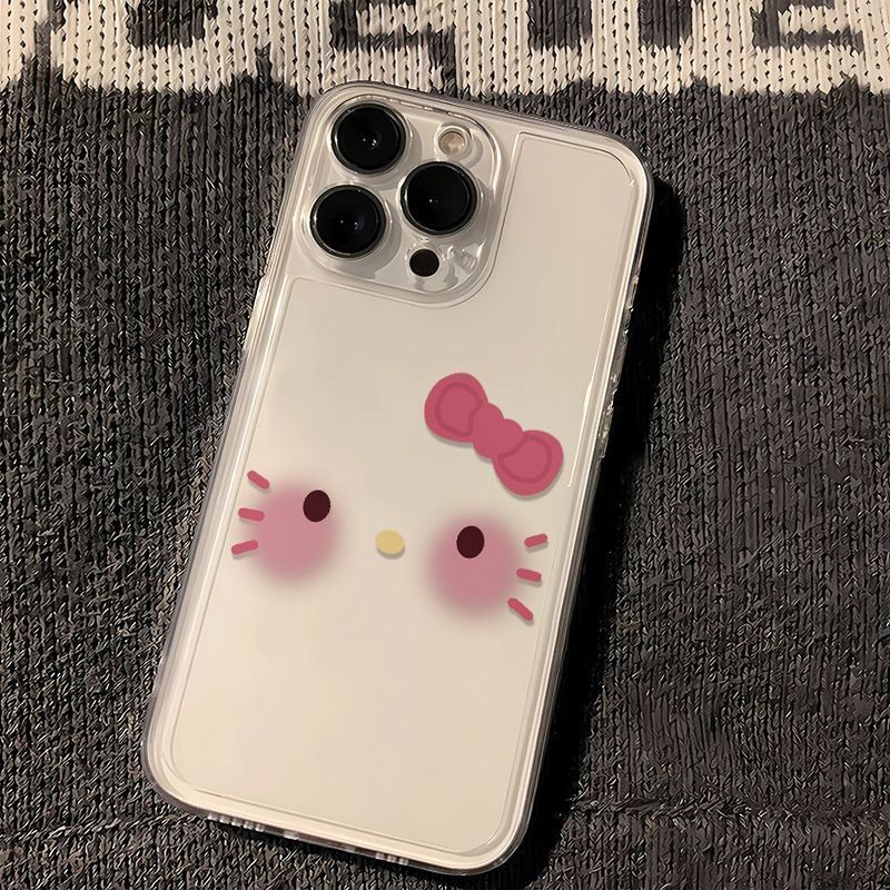 凯蒂猫小表情iPhone11/12全包透明13/14手机壳15/16pro防摔软壳78
