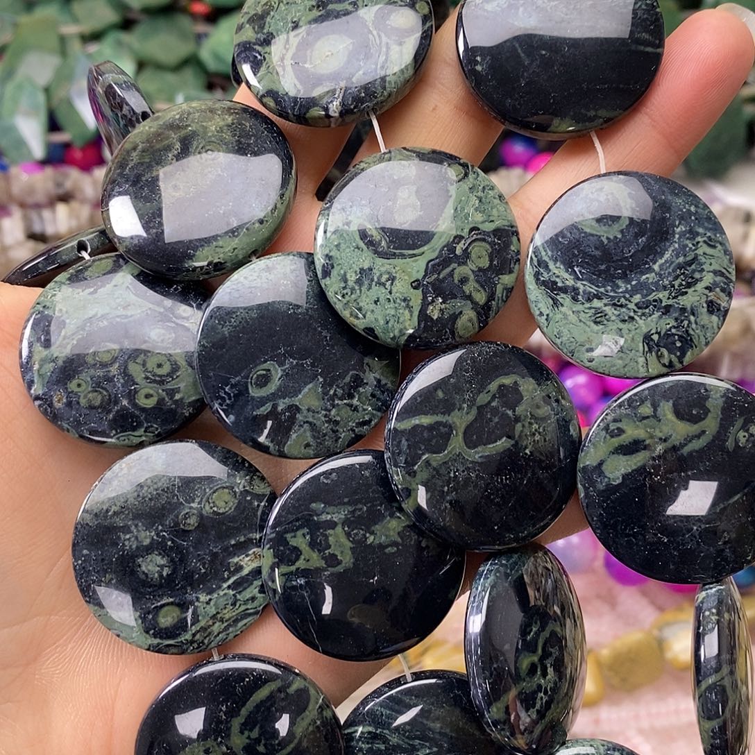 玛瑙/玉髓未镶嵌珠宝半成品深色雀仔一条