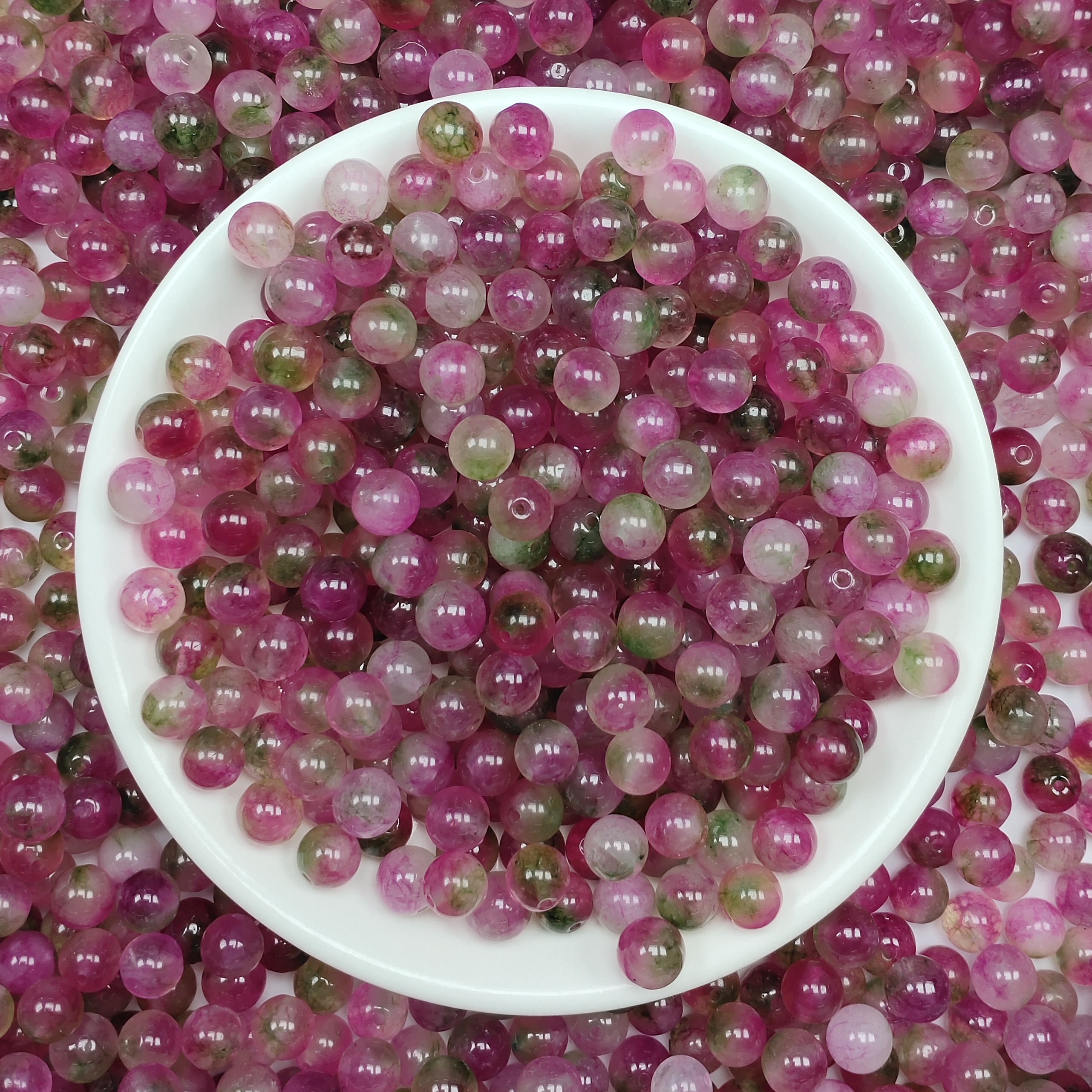散珠W1779（新款） 西瓜碧玺8MM*20颗