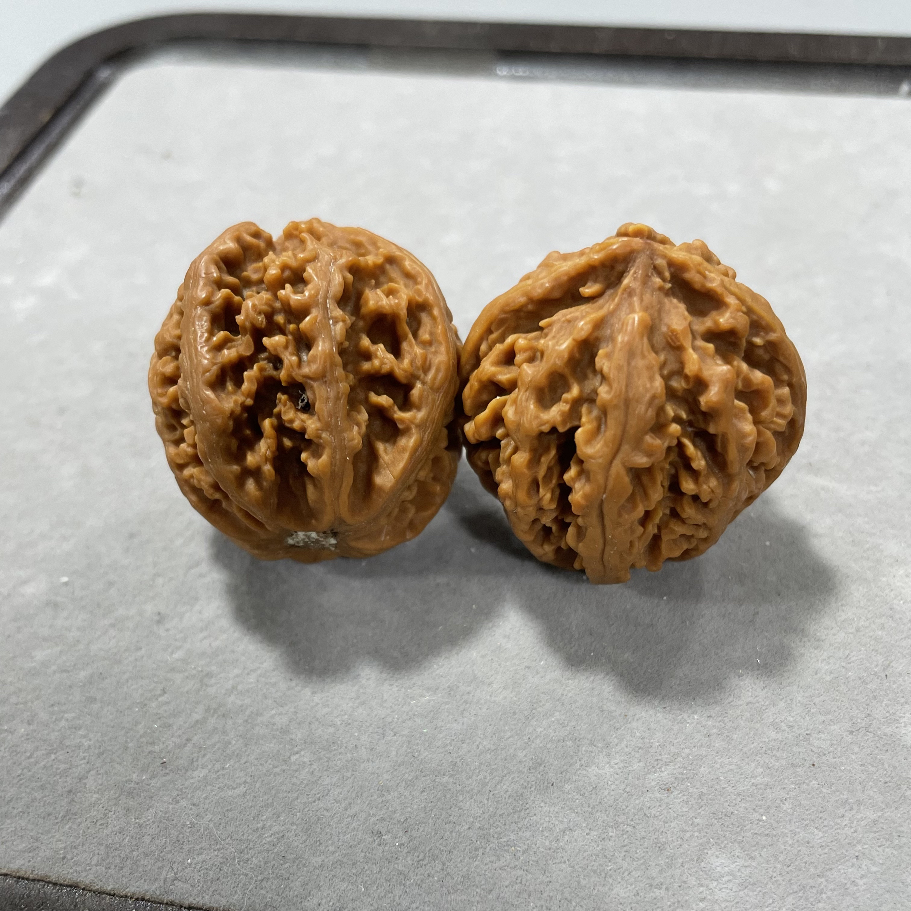 B16 文玩核桃 （桩型 尺寸 底色 多样性发其一 ）（拍一单发一对）