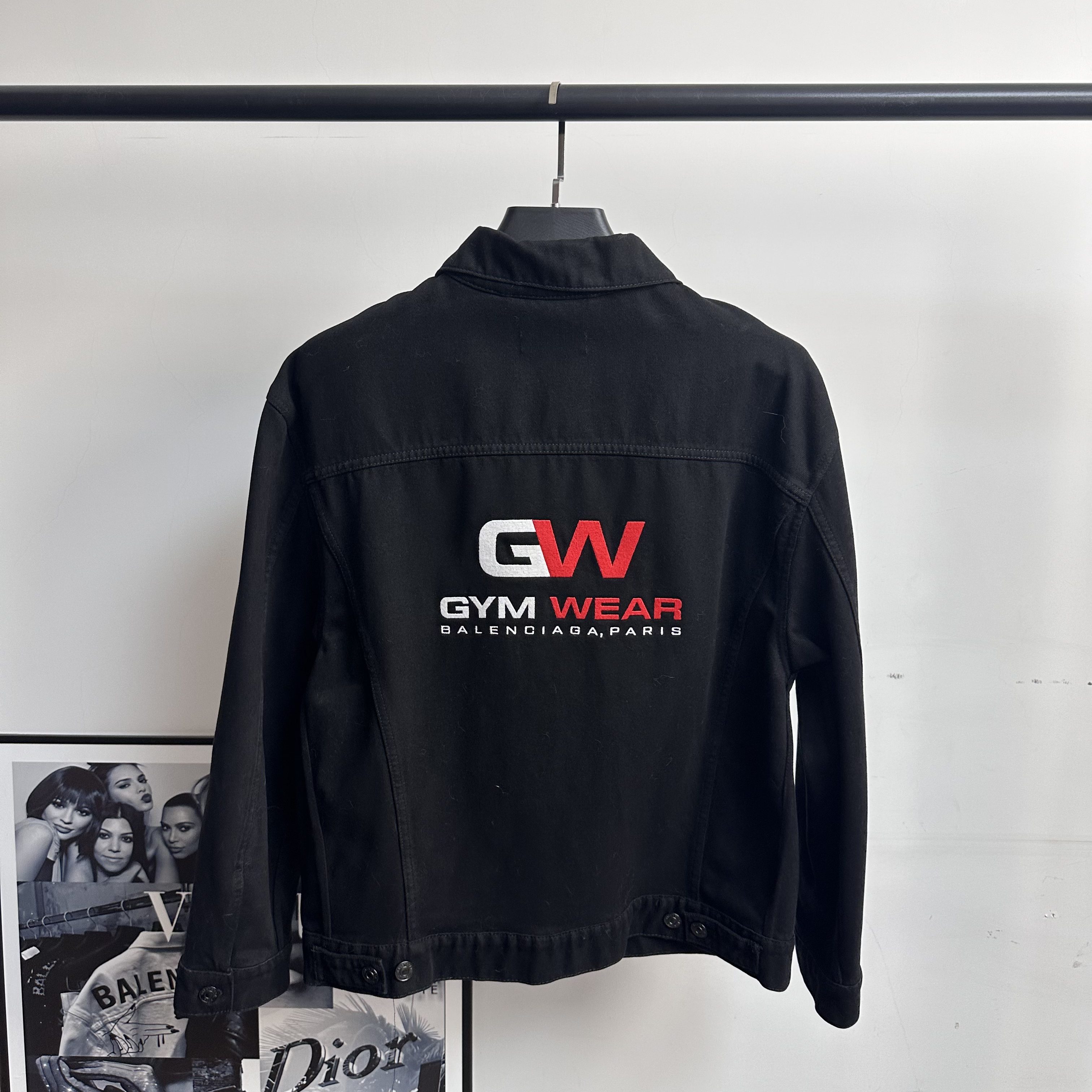 未使用 Balenciaga/巴黎世家 GW刺绣牛仔外套/44码