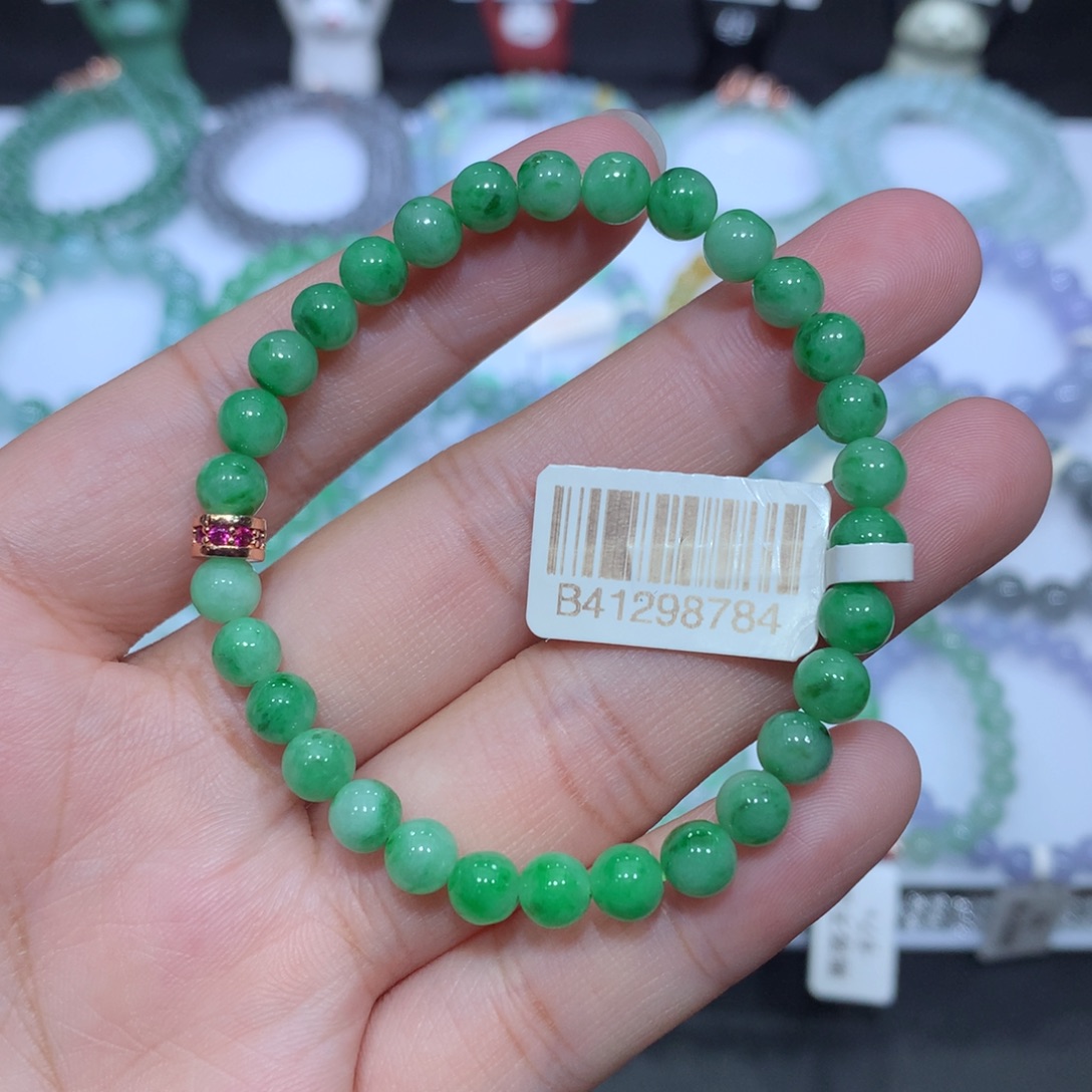 翡翠未镶嵌手串天然