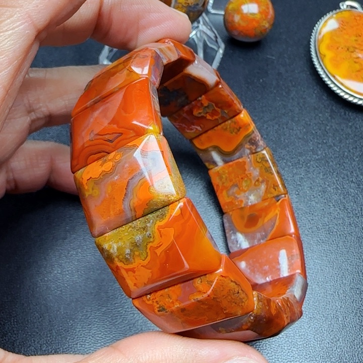 玛瑙/玉髓热门红未镶嵌從***丶