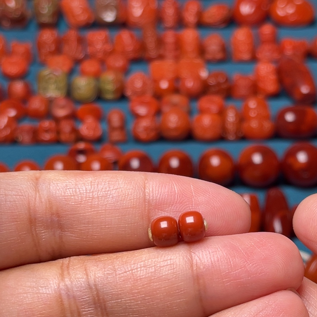 Ｍ***南红玛瑙配饰未镶嵌老型6.1mm