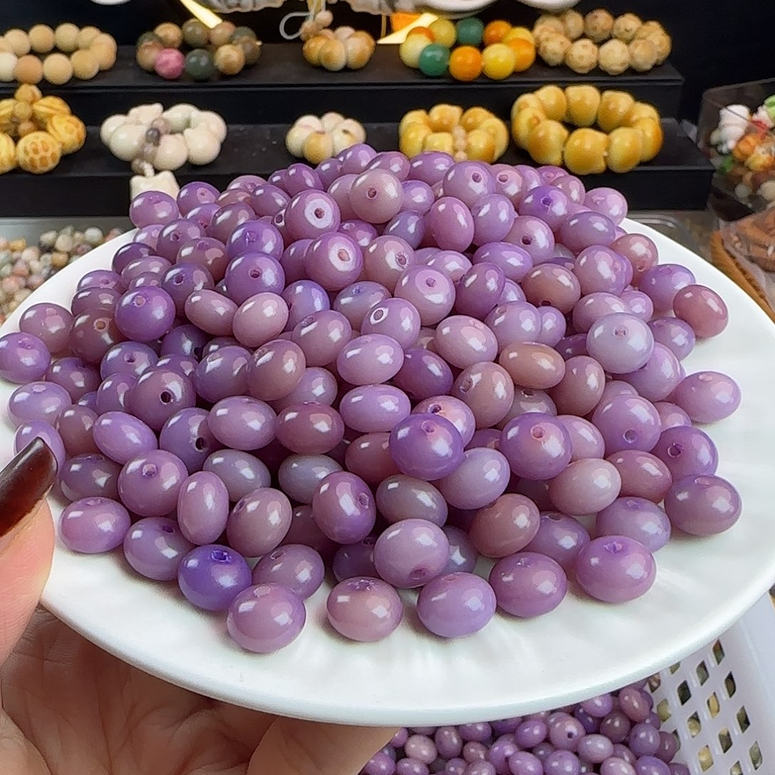 菩提根/象牙果手串微瑕卡11紫气东来算盘200颗