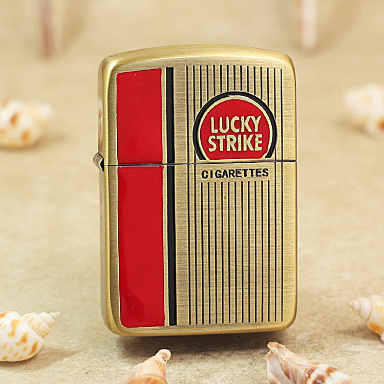 ZIPPO打火机古铜拉丝1941复刻好彩