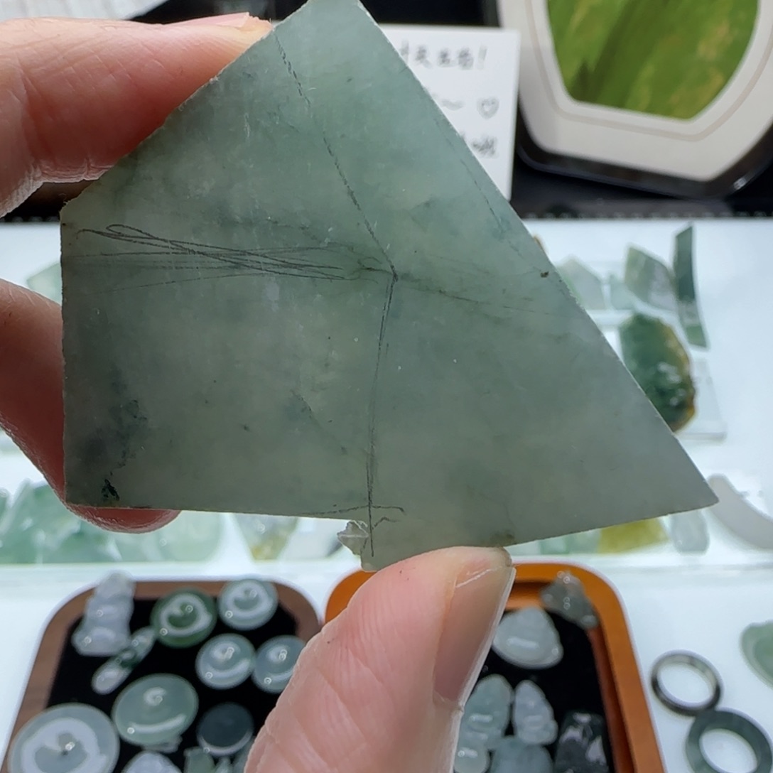 未镶嵌挂件翡翠牌子料子