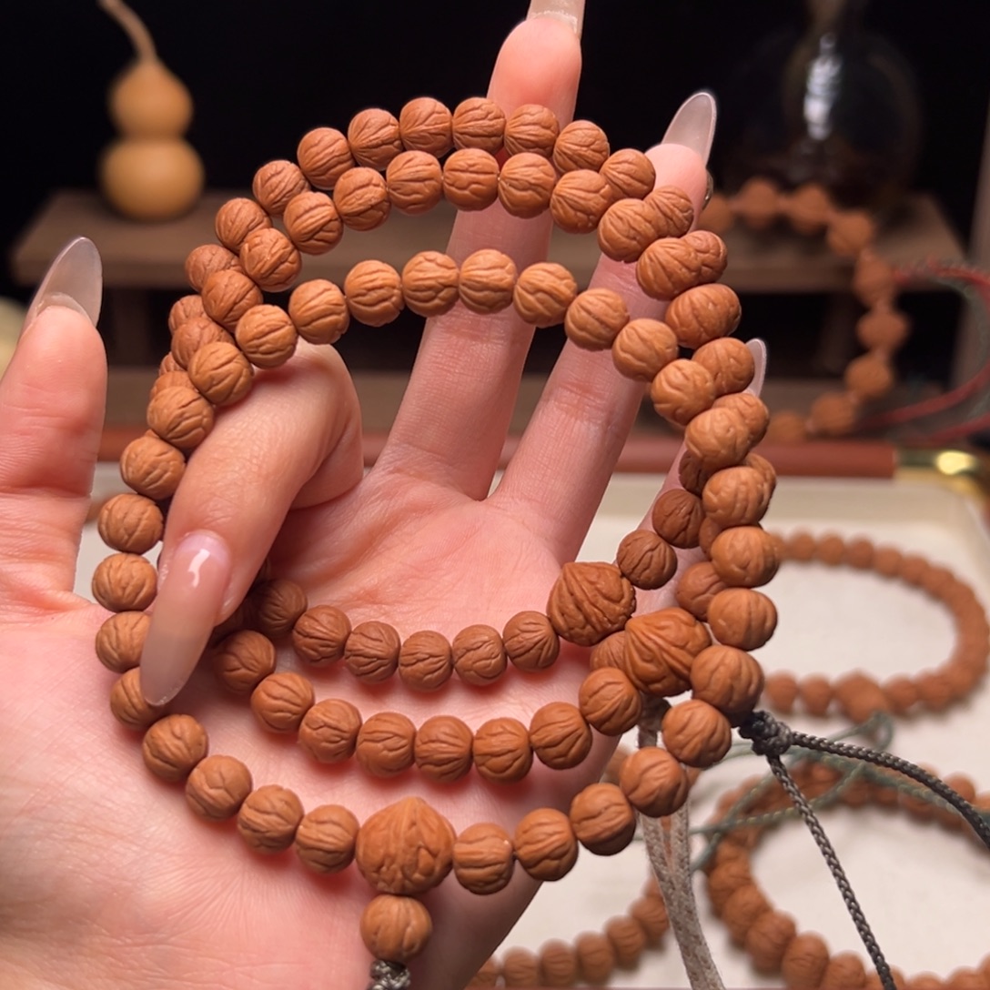 E***朋木质类陕西龙纹桃核8.5x3