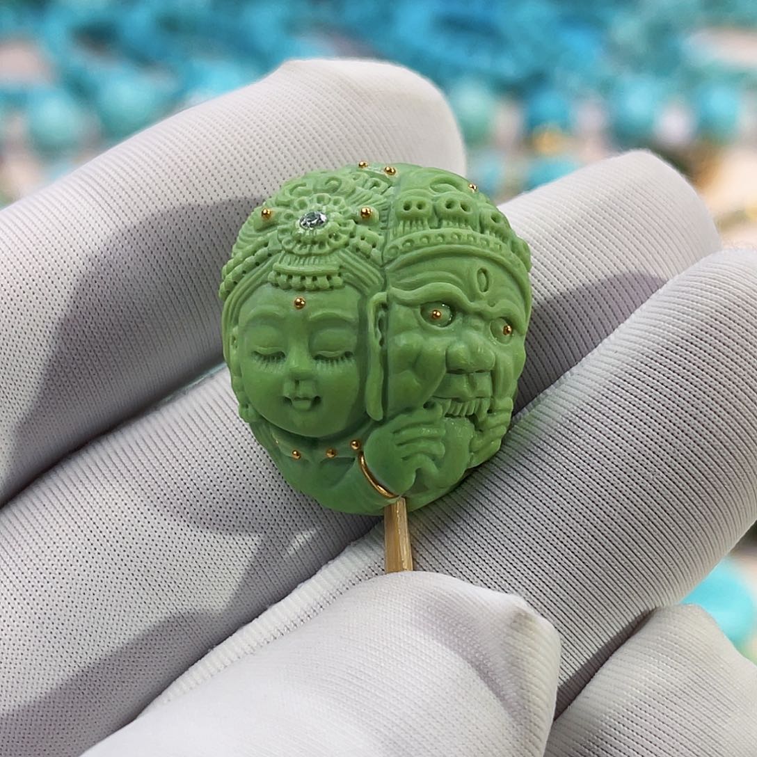 绿松石珠宝奇石未镶嵌