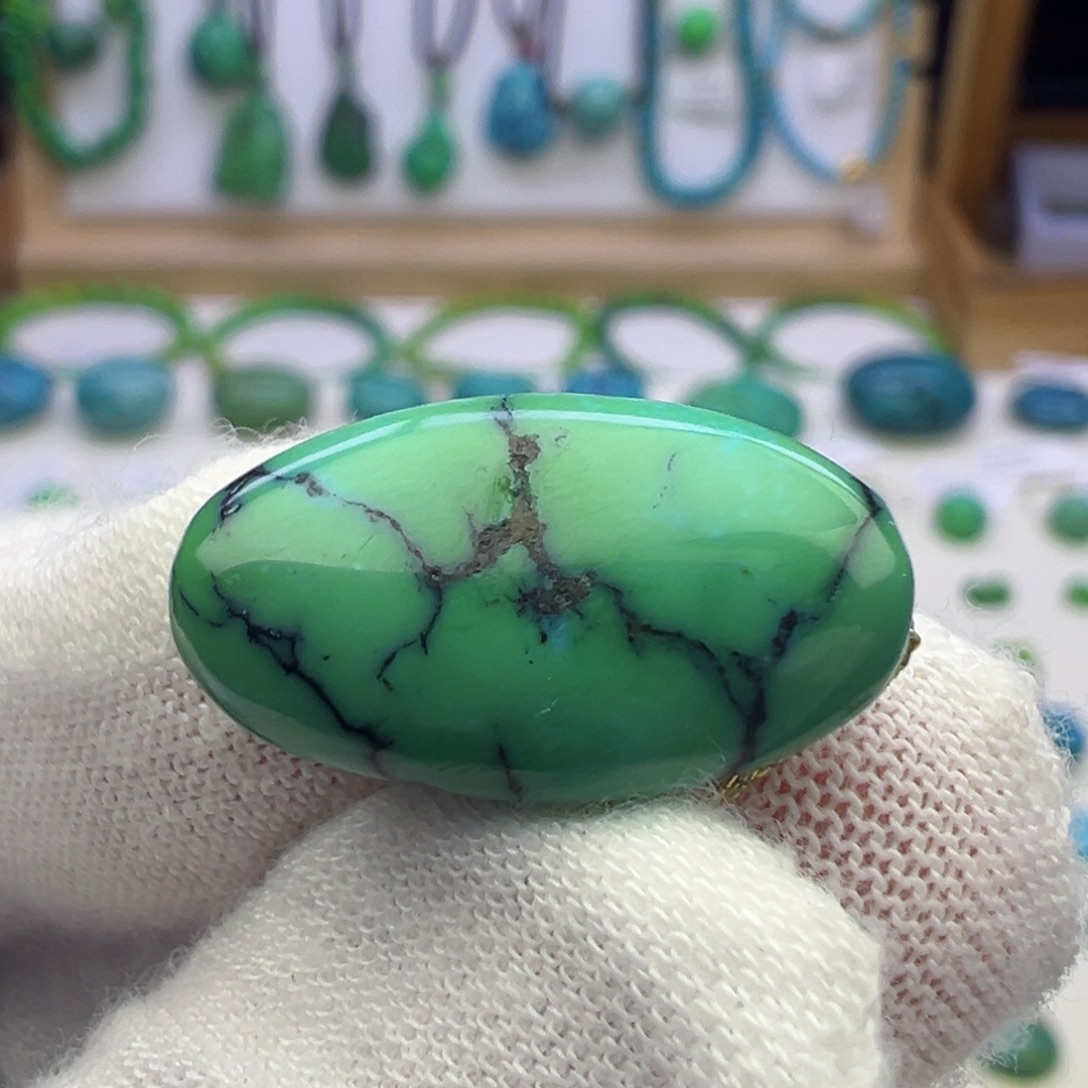 绿松石、绿蓝枣珠L