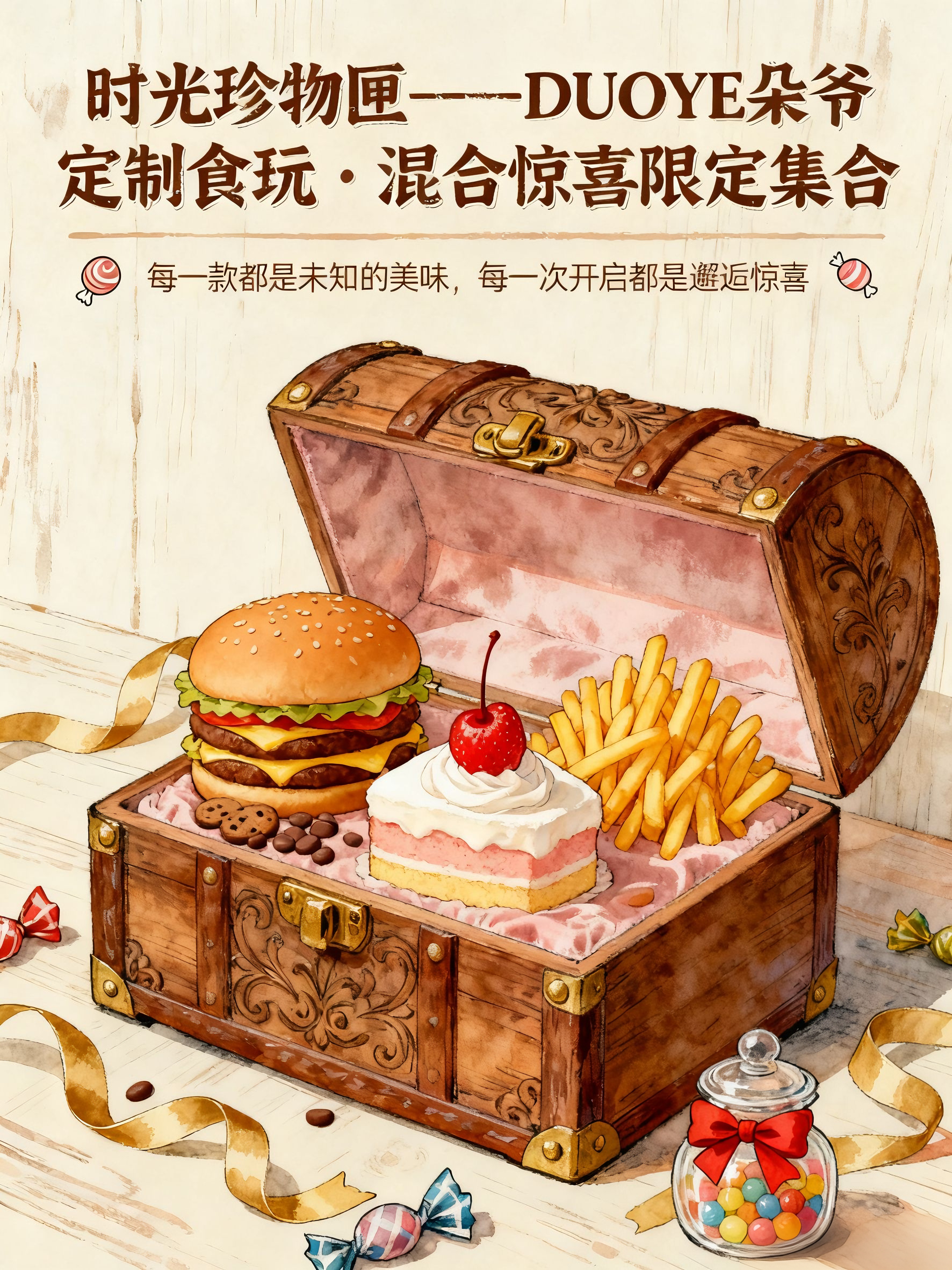 DUOYE/朵爷定制【瑕疵混-NO售NO后】diy手工食玩创意摆件