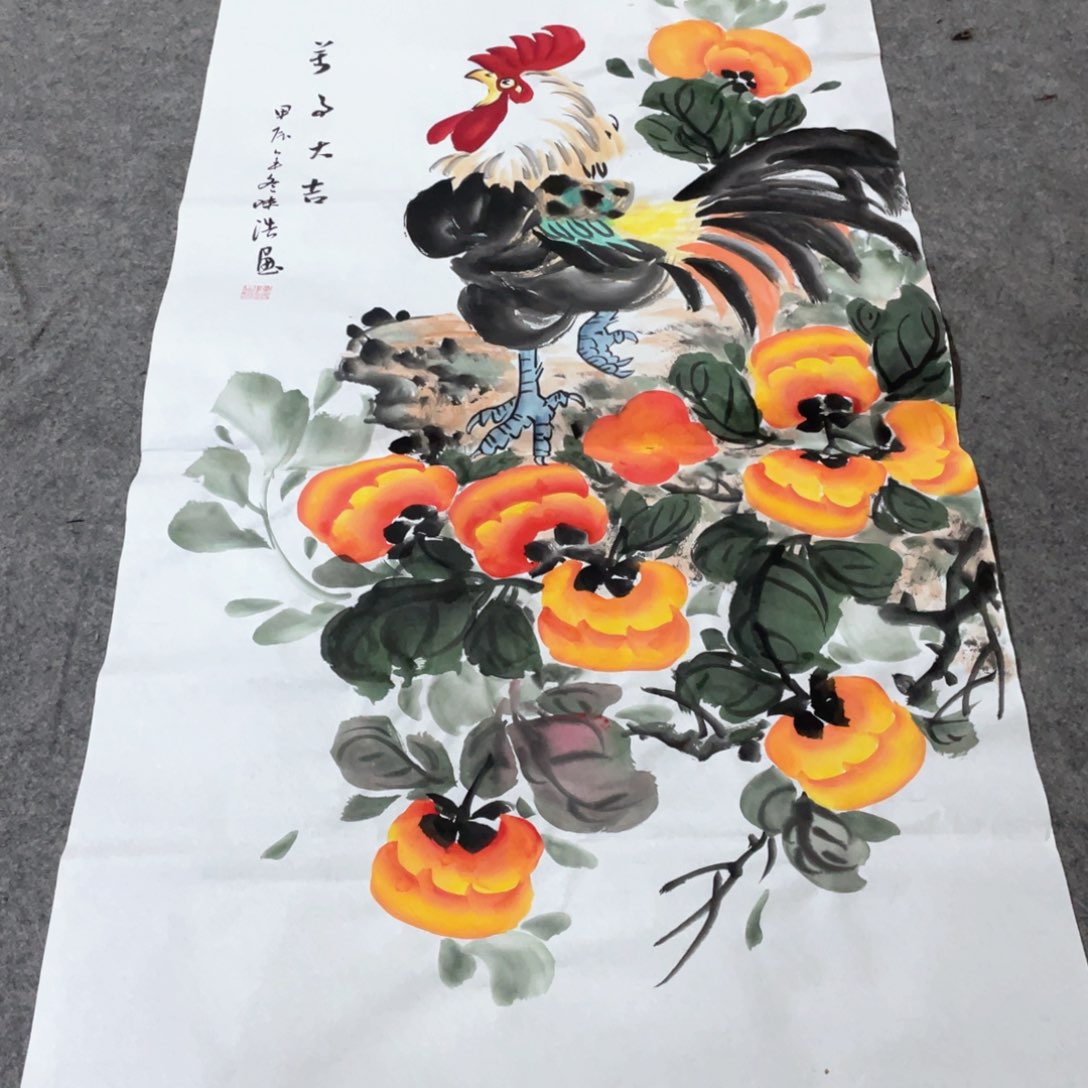 国画国画作品画心一张