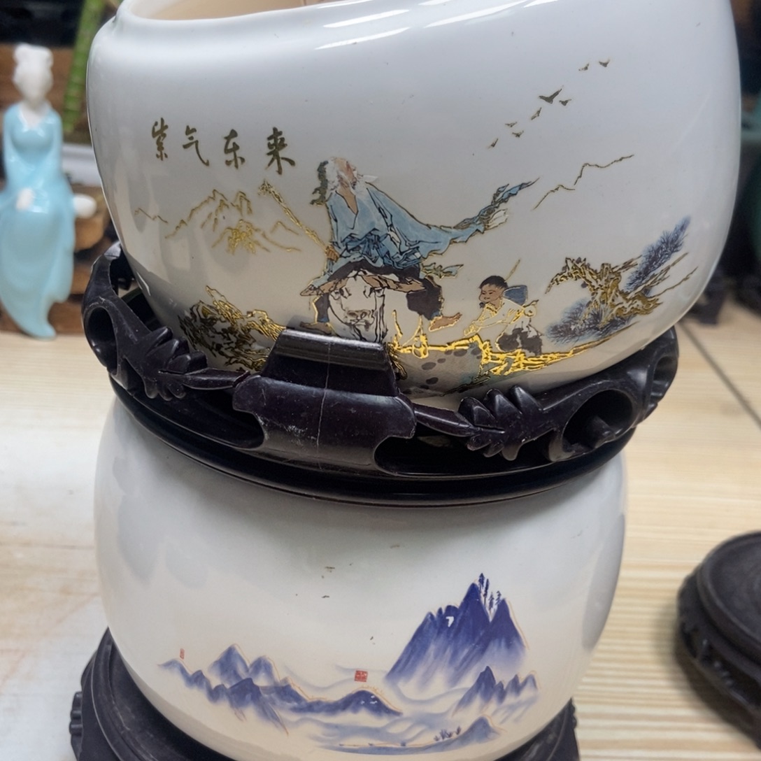 瓷片陶瓷花盆陶瓷艺术