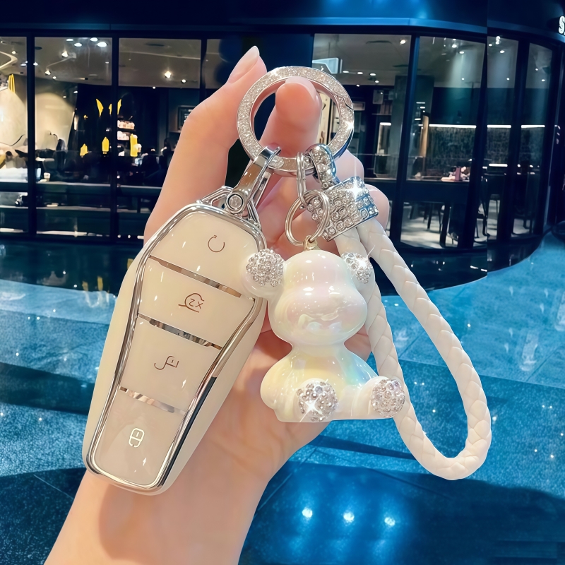 比亚迪汉钥匙套秦plusdmi宋pro唐l元up驱逐舰05海鸥海豹06海豚扣