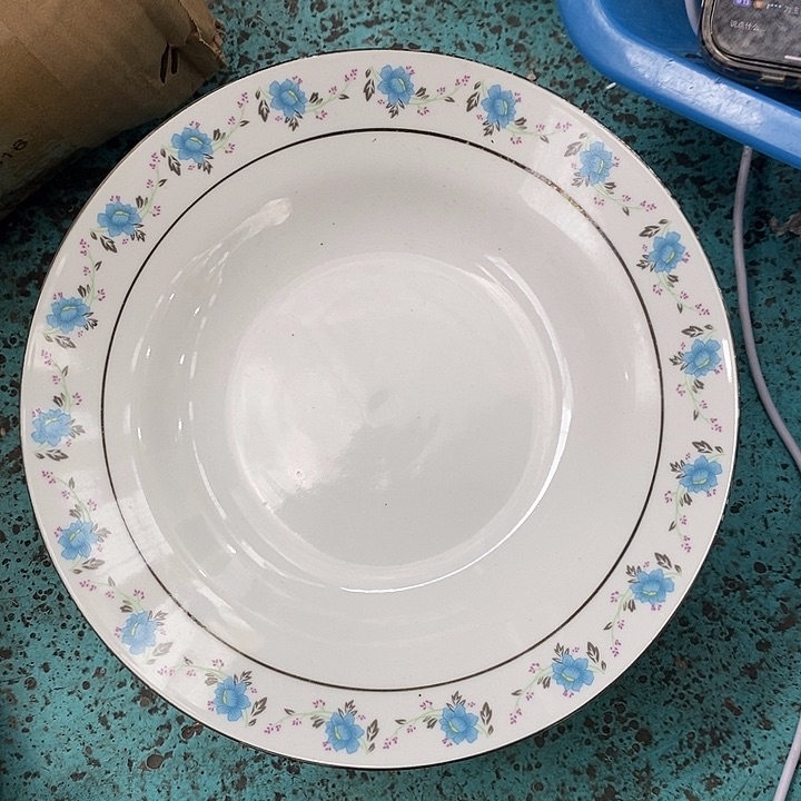 摆件8寸小蓝花深盘