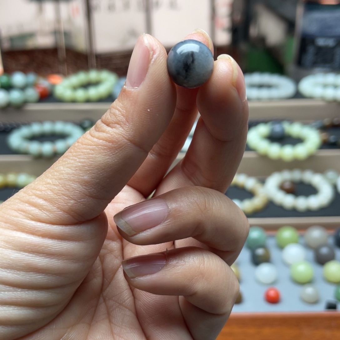 和田玉单珠12未镶嵌