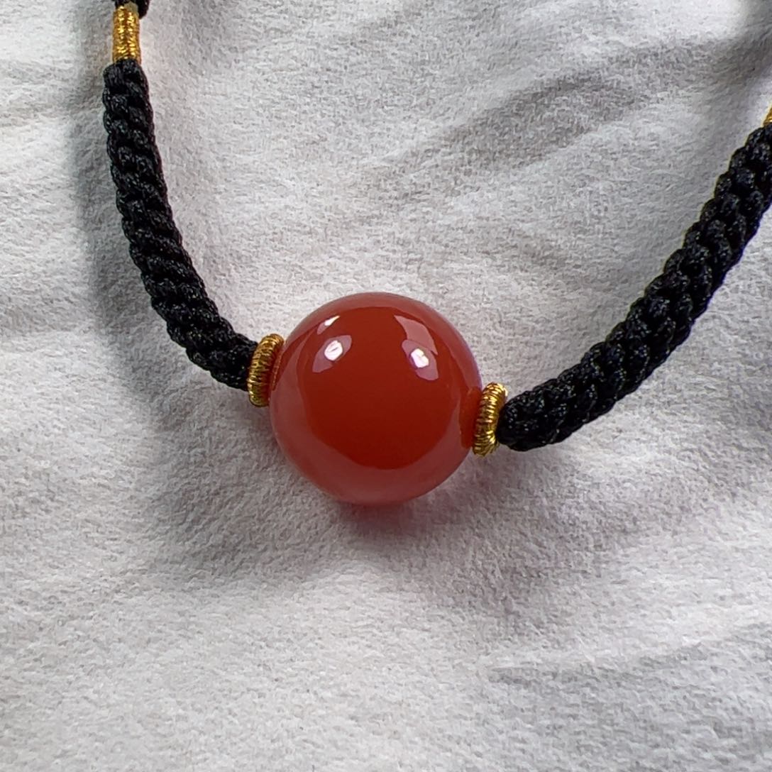 南红玛瑙锁骨珠未镶嵌