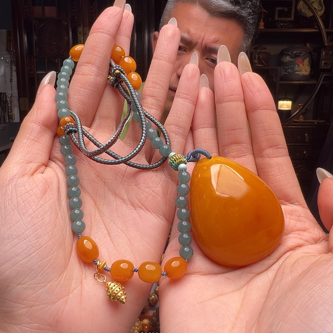 琥珀裸石未镶嵌夏*THL051。