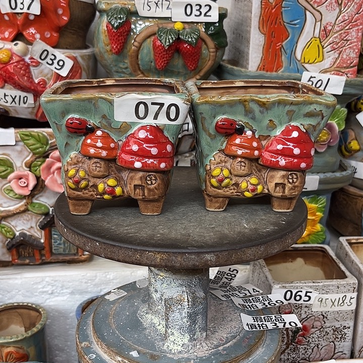 粗陶材质多肉花盆