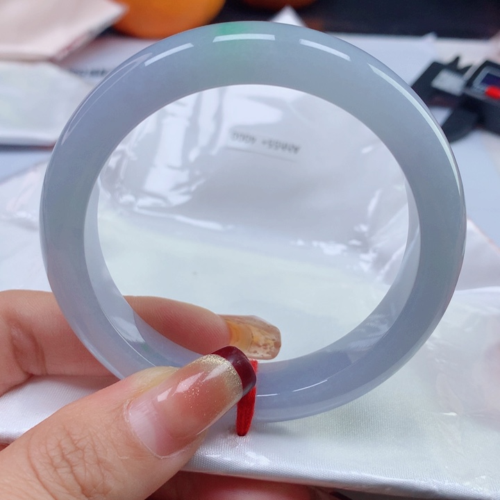 翡翠手镯未镶嵌天然翡翠55圈口