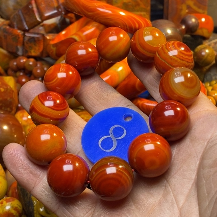 合金手链玛瑙/玉髓1*?