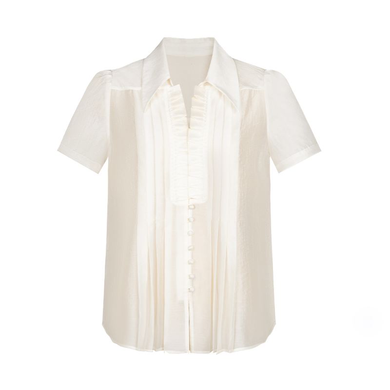 【直播专属】商场同款夏季新品立体假门襟上衣N044B42501