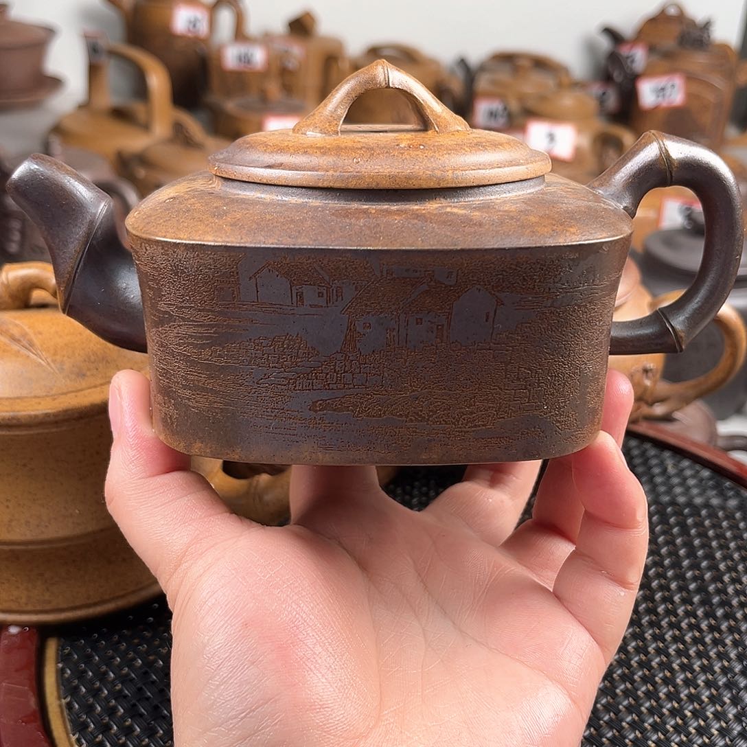 紫泥茶壶宜兴紫砂