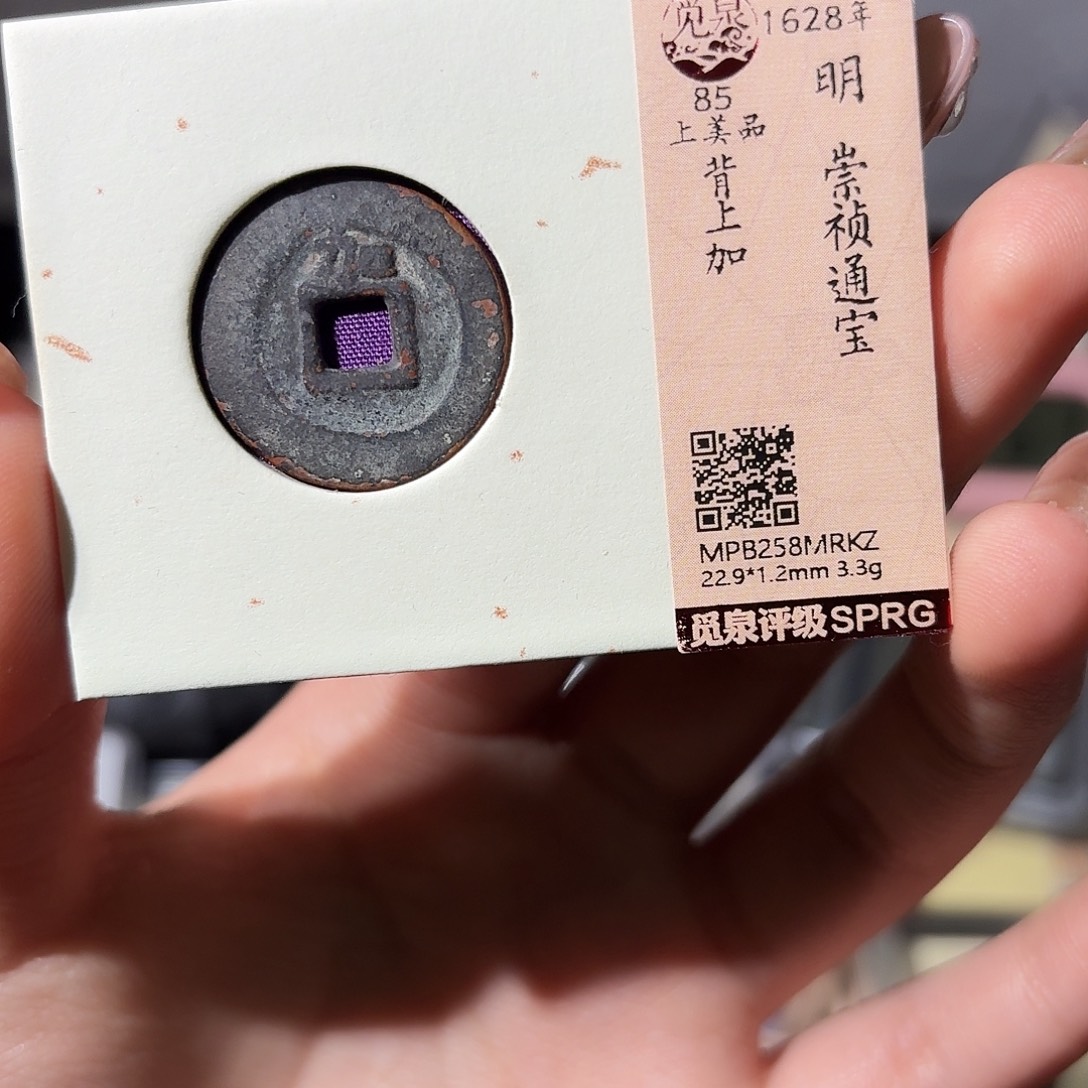 山***人铜小莲精选，崇祯背上加