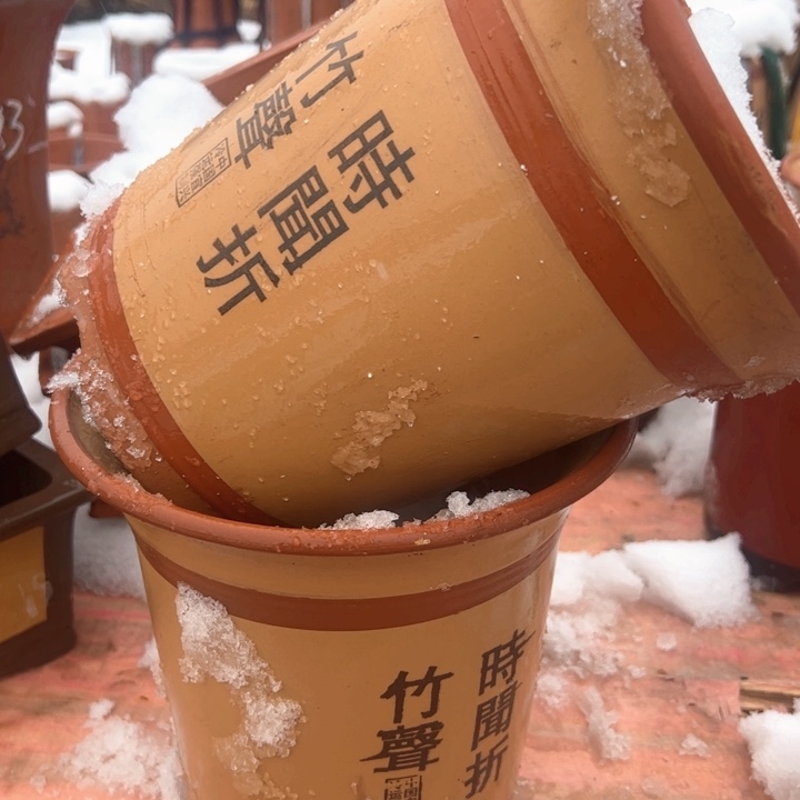 红陶紫砂兰花盆微瑕高23