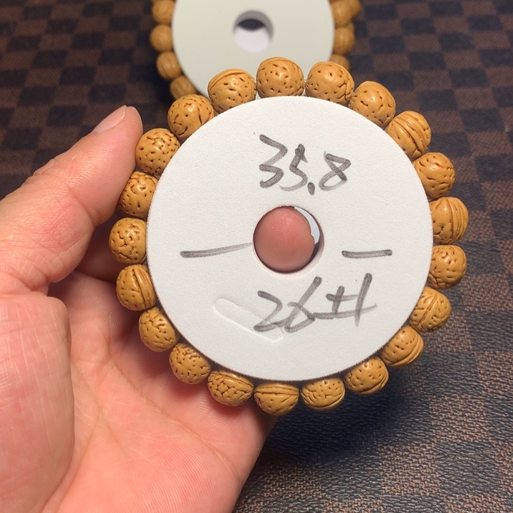 桃核手串26号健健康康