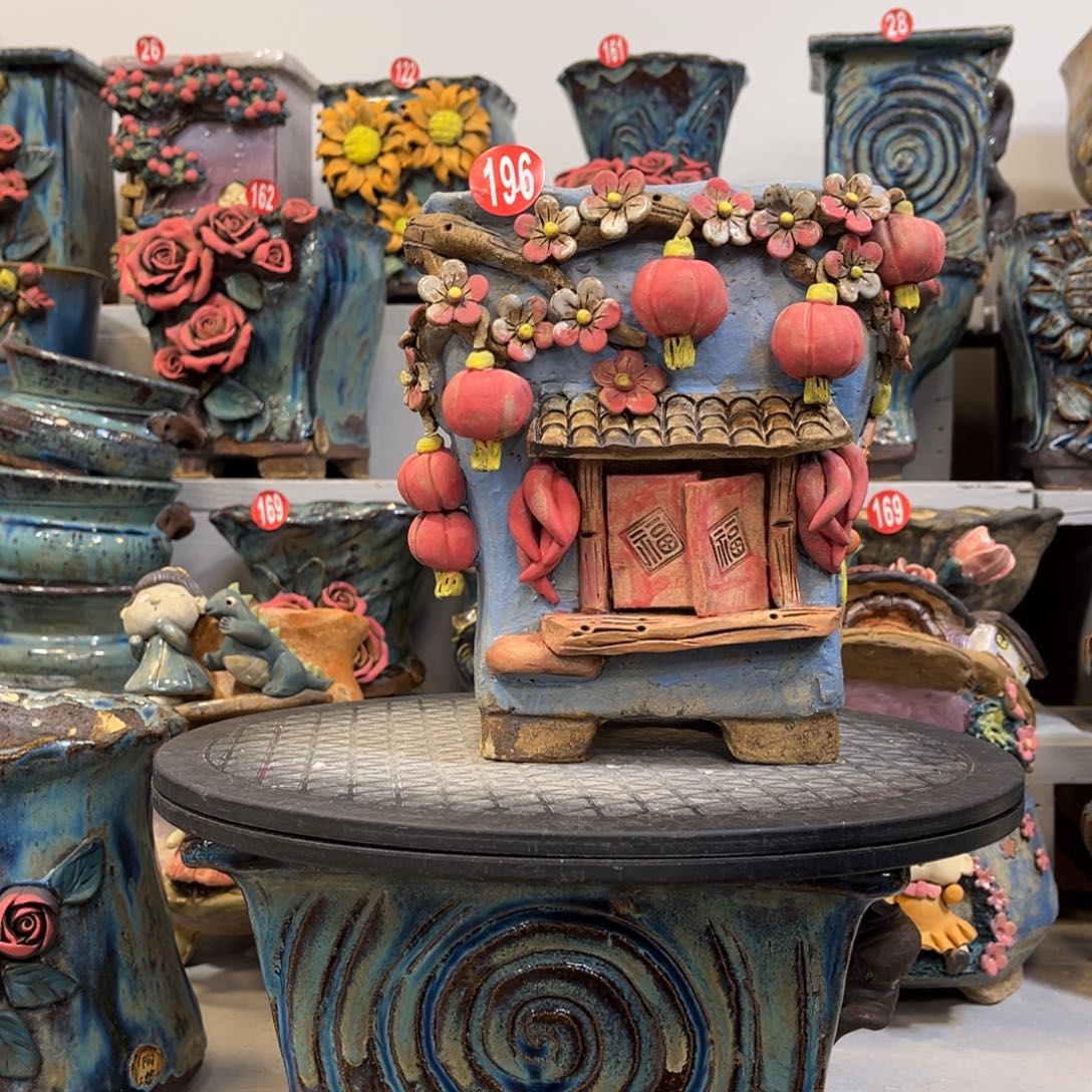 陶瓷微瑕196 号陶然花盆