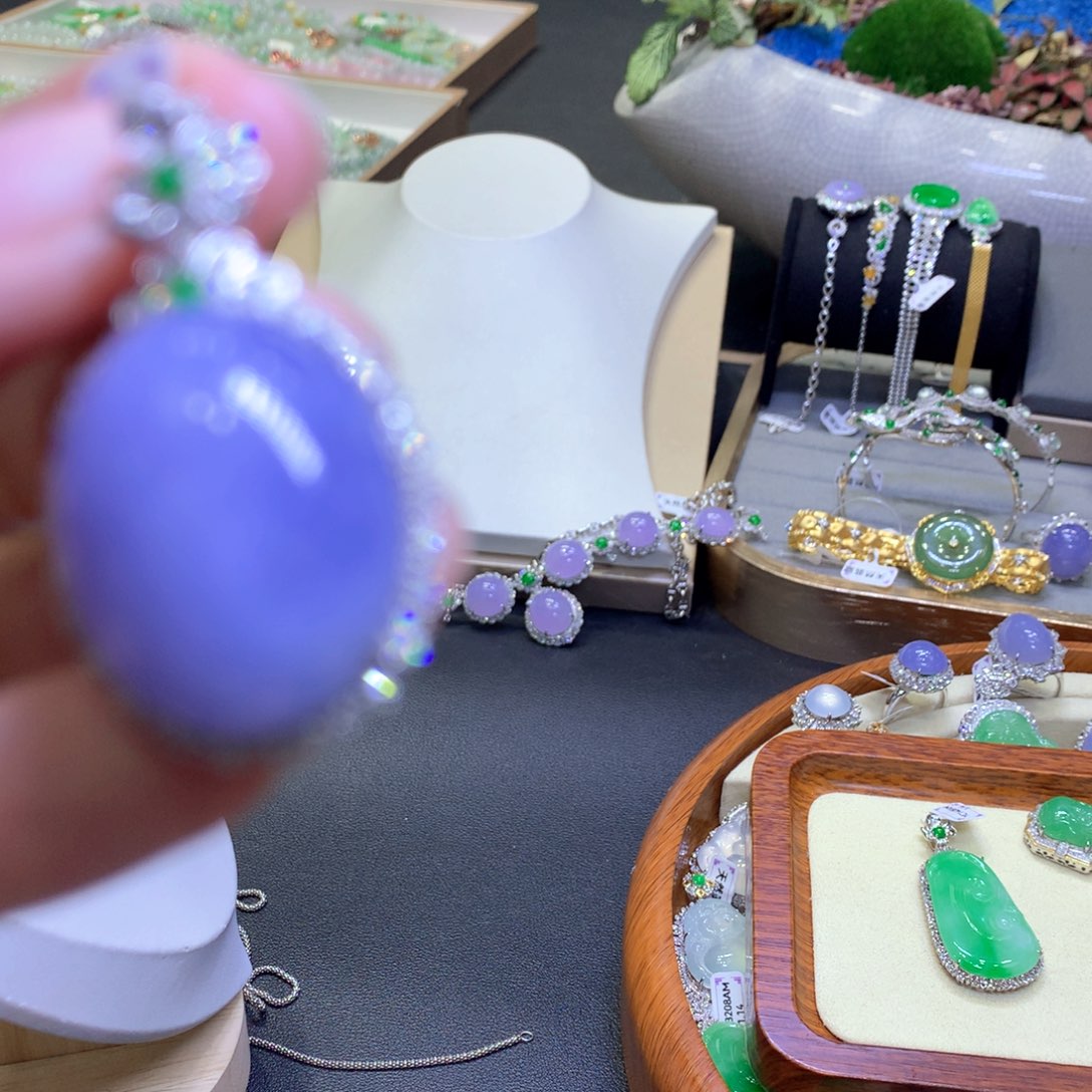 【闪购商品】翡翠颈饰未镶嵌翡翠吊坠项链