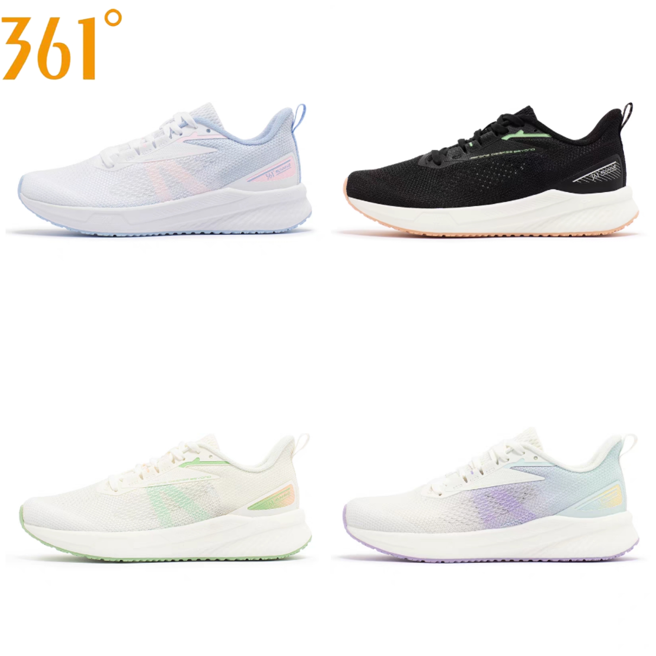 361°锋熠5.0女鞋跑鞋夏季镂空网面透气跑鞋体考中考运动跑鞋2204