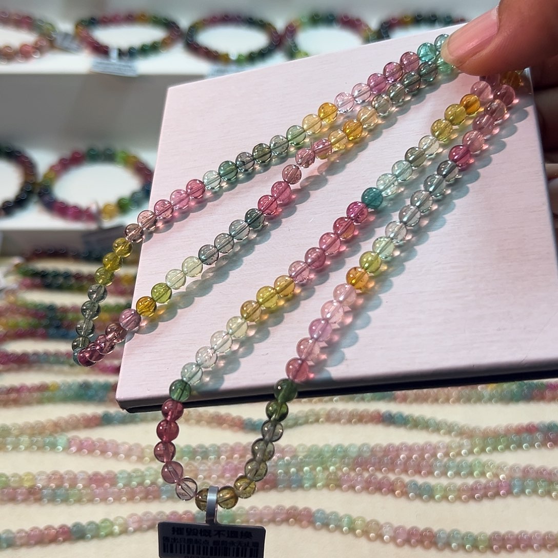 碧玺未镶嵌手链碧玺