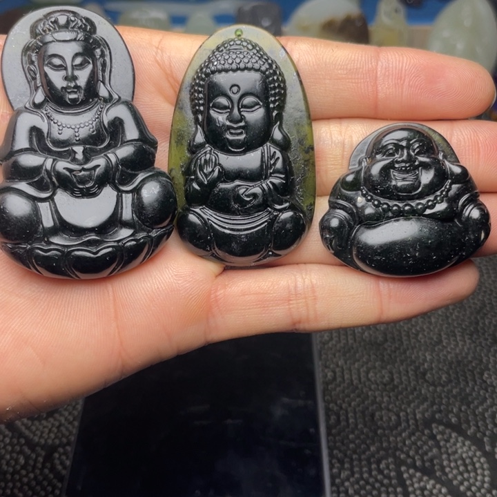 未镶嵌和田玉挂件（三选一）