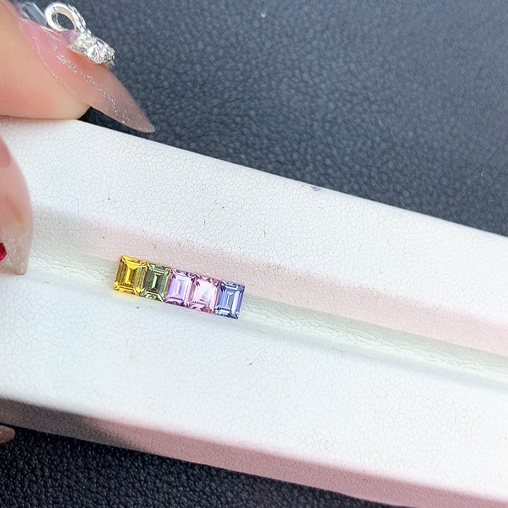 蓝宝石裸石未镶嵌天然无烧彩蓝宝裸石福利一组