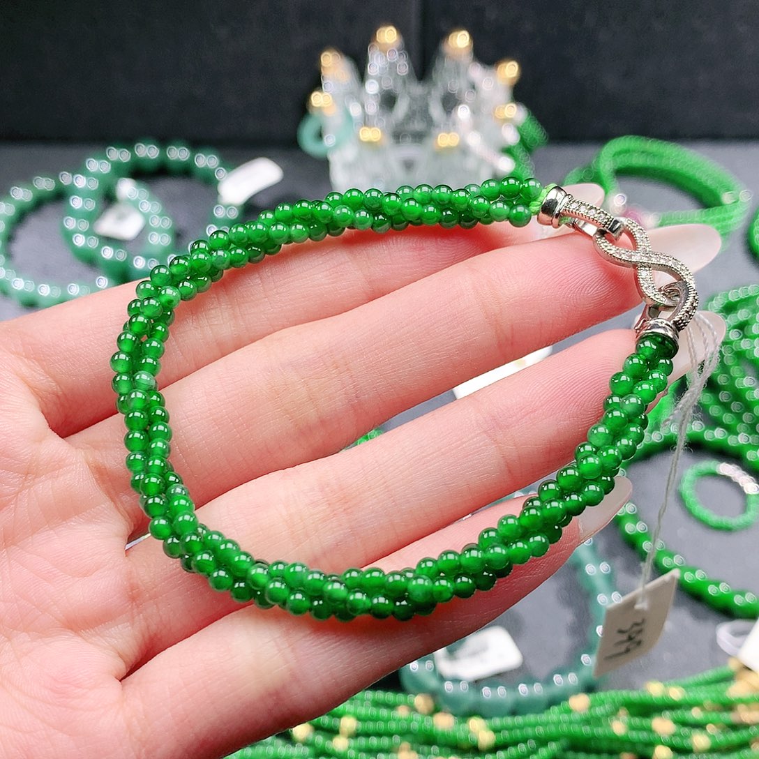 翡翠未镶嵌手链手链