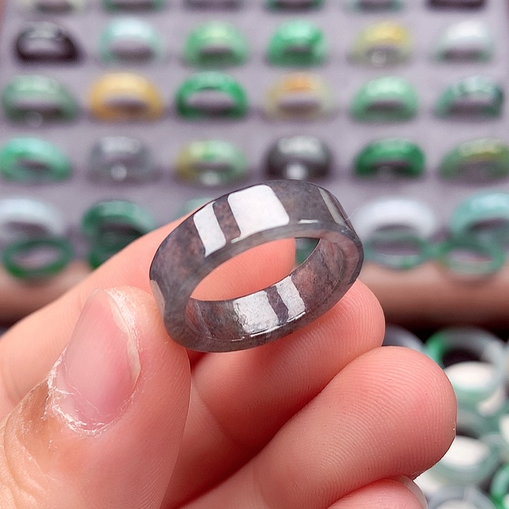 翡翠未镶嵌戒指14号