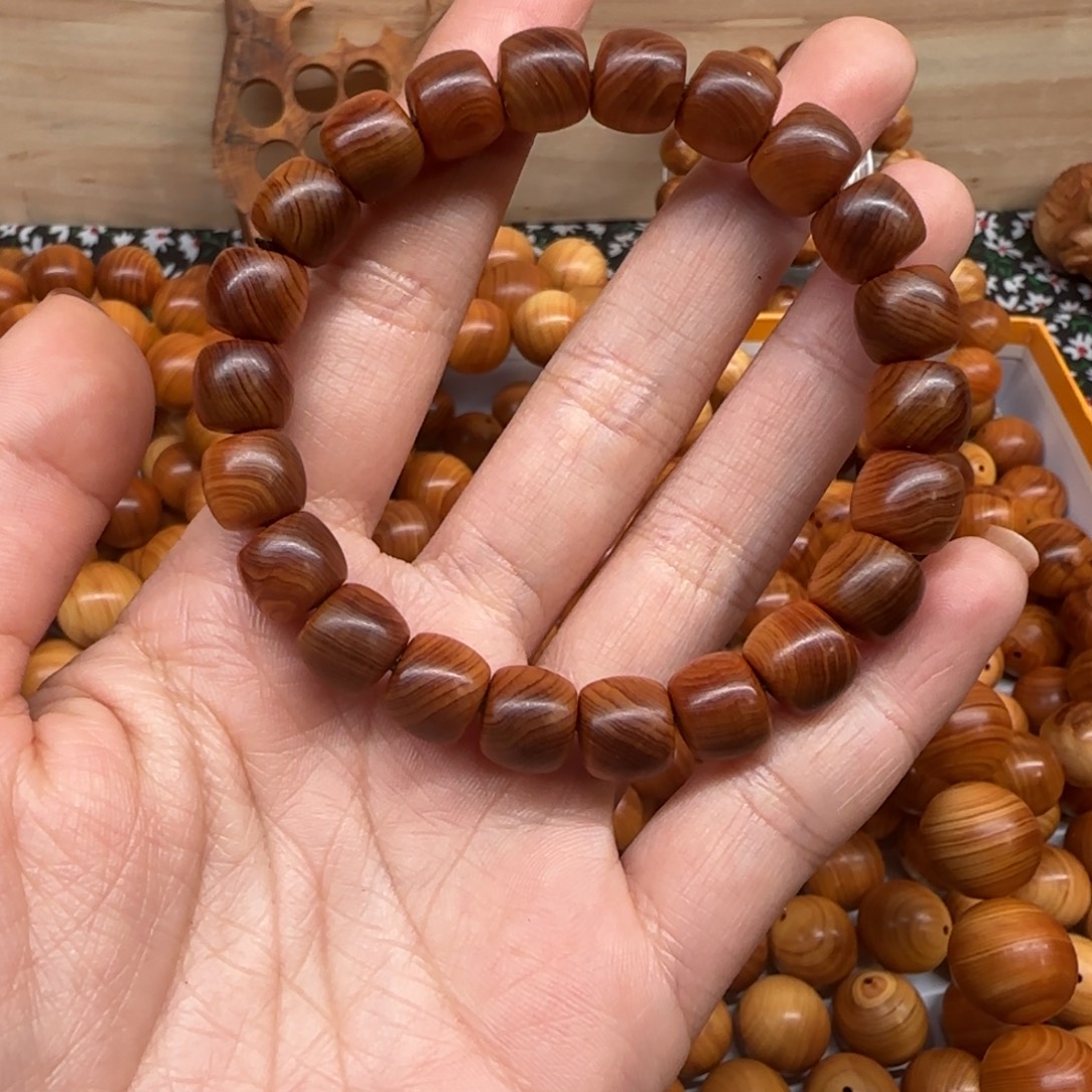 用***6柏木（崖柏）9✖️1.0黑油板根老型珠