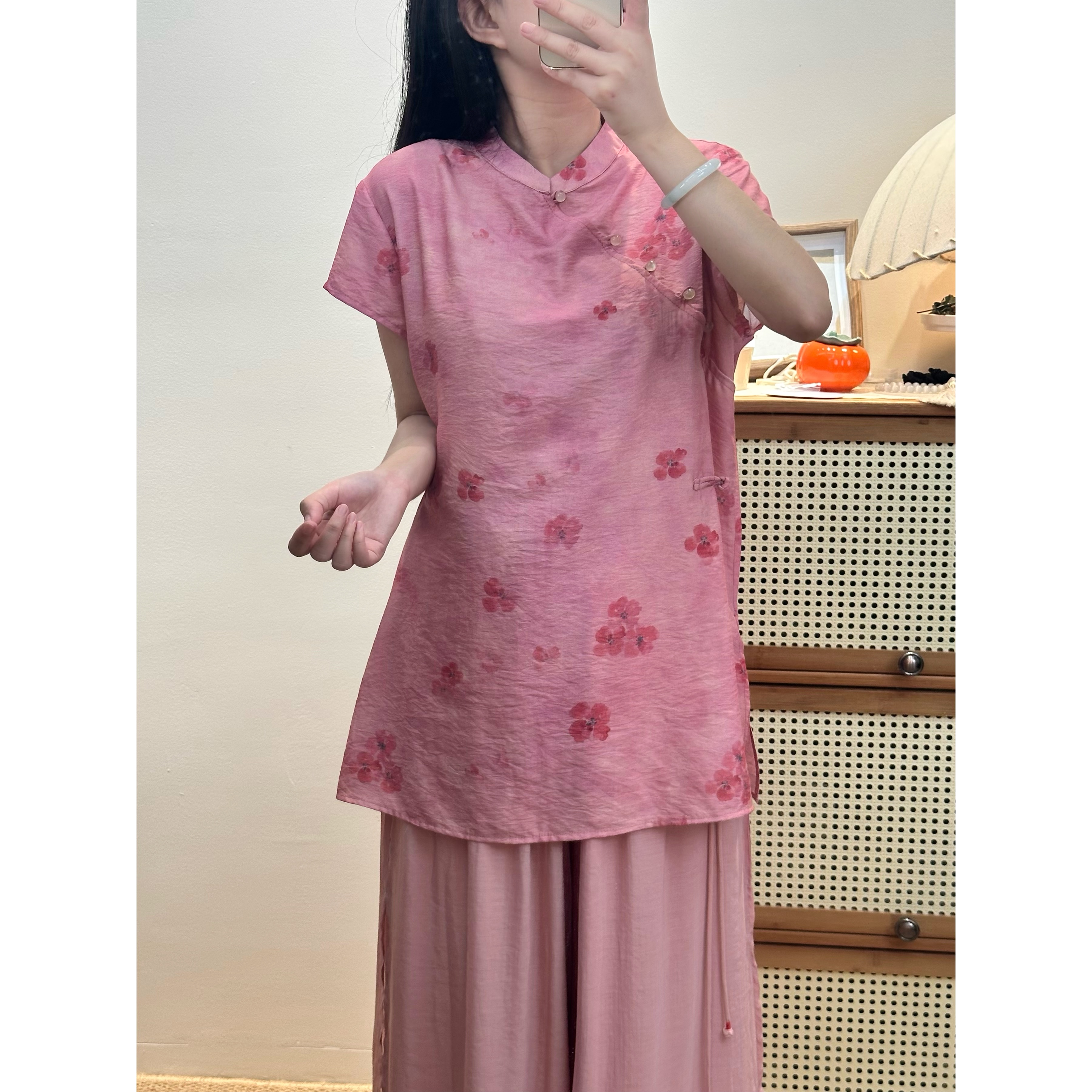 【海棠朵朵上衣微瑕】夏季新中式上衣中国风