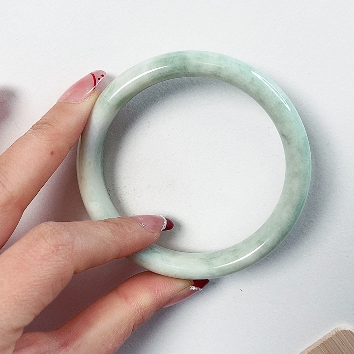 蓝田玉（蛇纹石化大理石玉）手镯未镶嵌