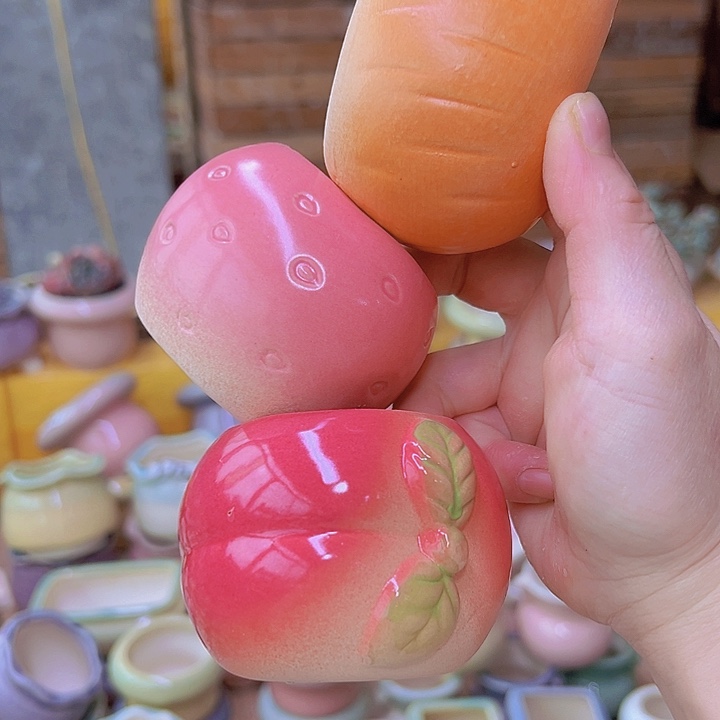 红陶陶瓷花盆当场满12包邮