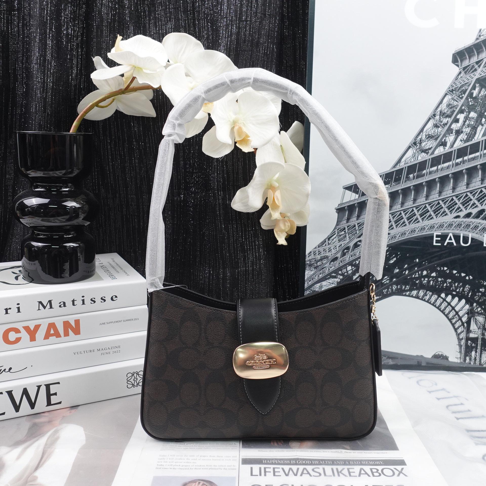 95新 COACH/蔻驰 单肩包/T10232424