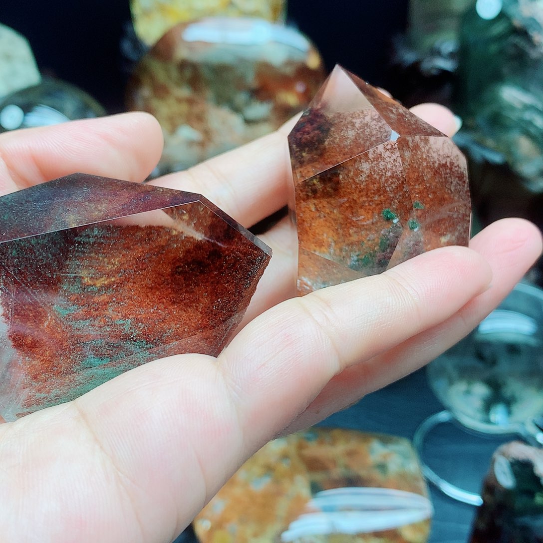 麻***脖水晶珠宝半成品未镶嵌