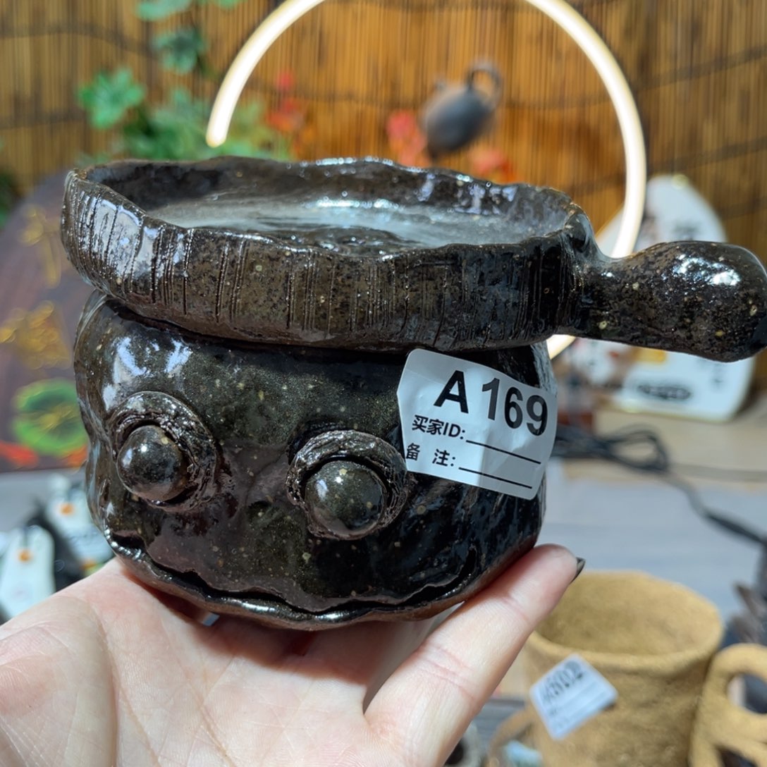 木村信鸿柴烧宝瓶