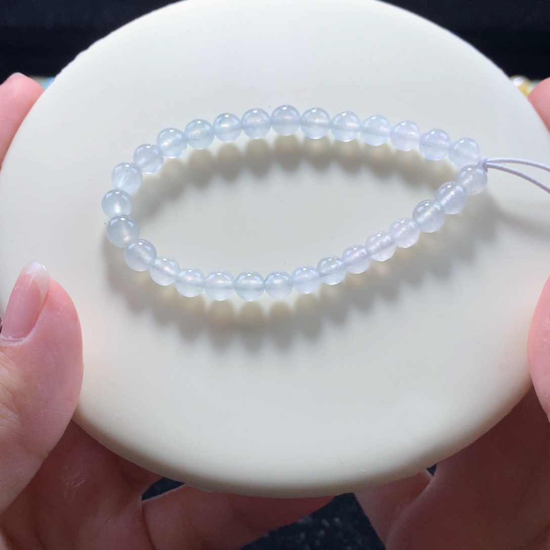 翡翠手链未镶嵌白月光