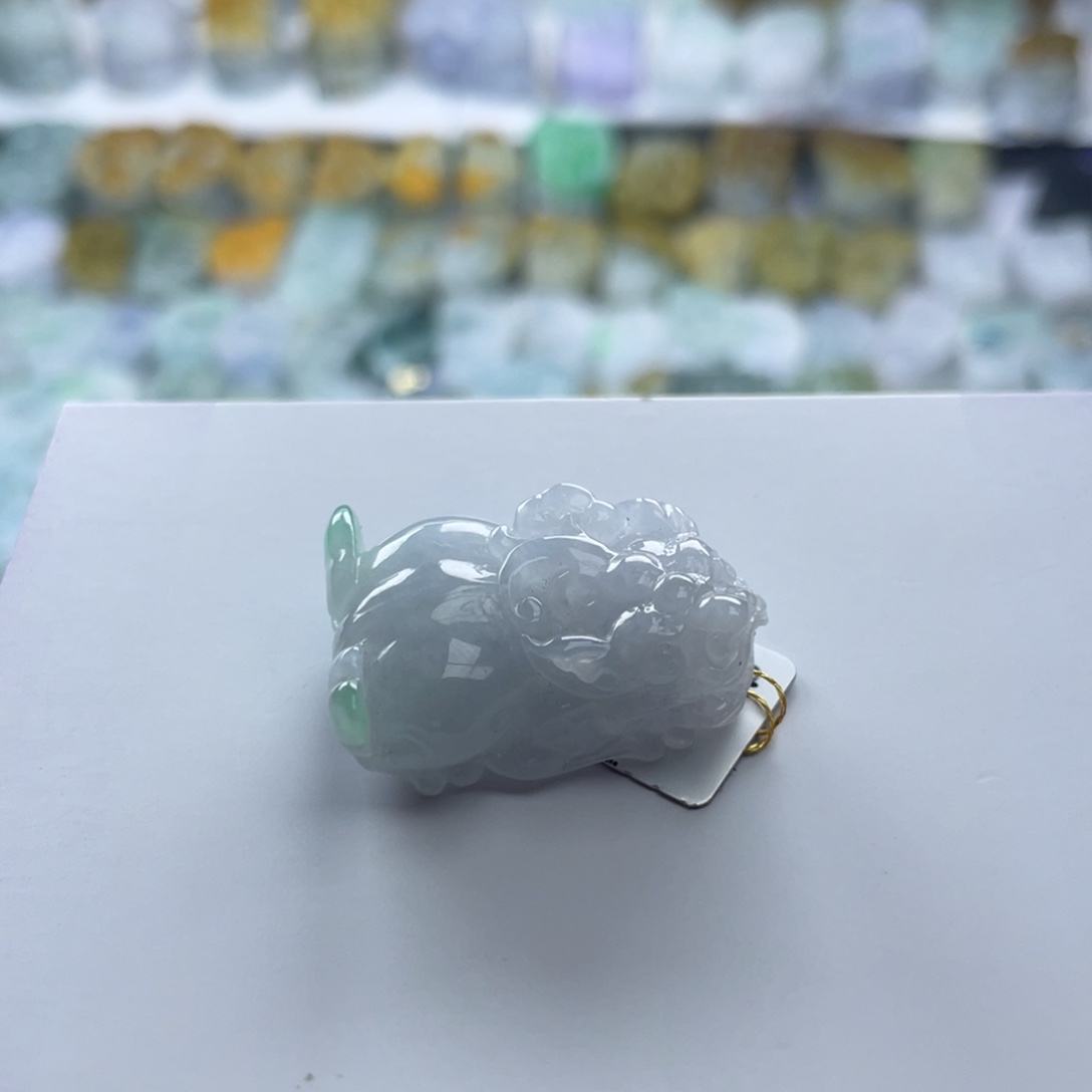翡翠未镶嵌颈饰貔貅